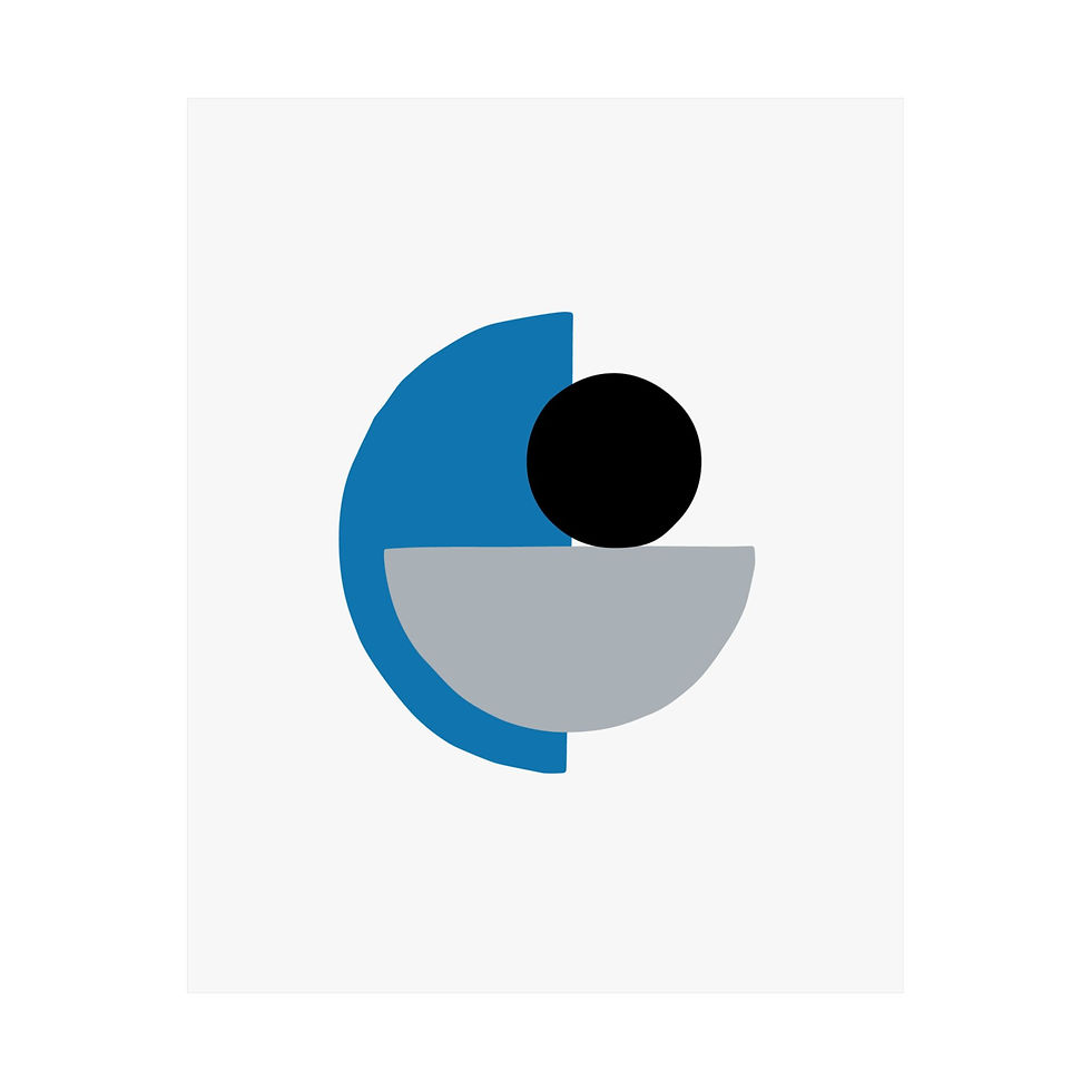 Thumbnail: Geometric 31 Matte Poster - Detroit Lions - Home