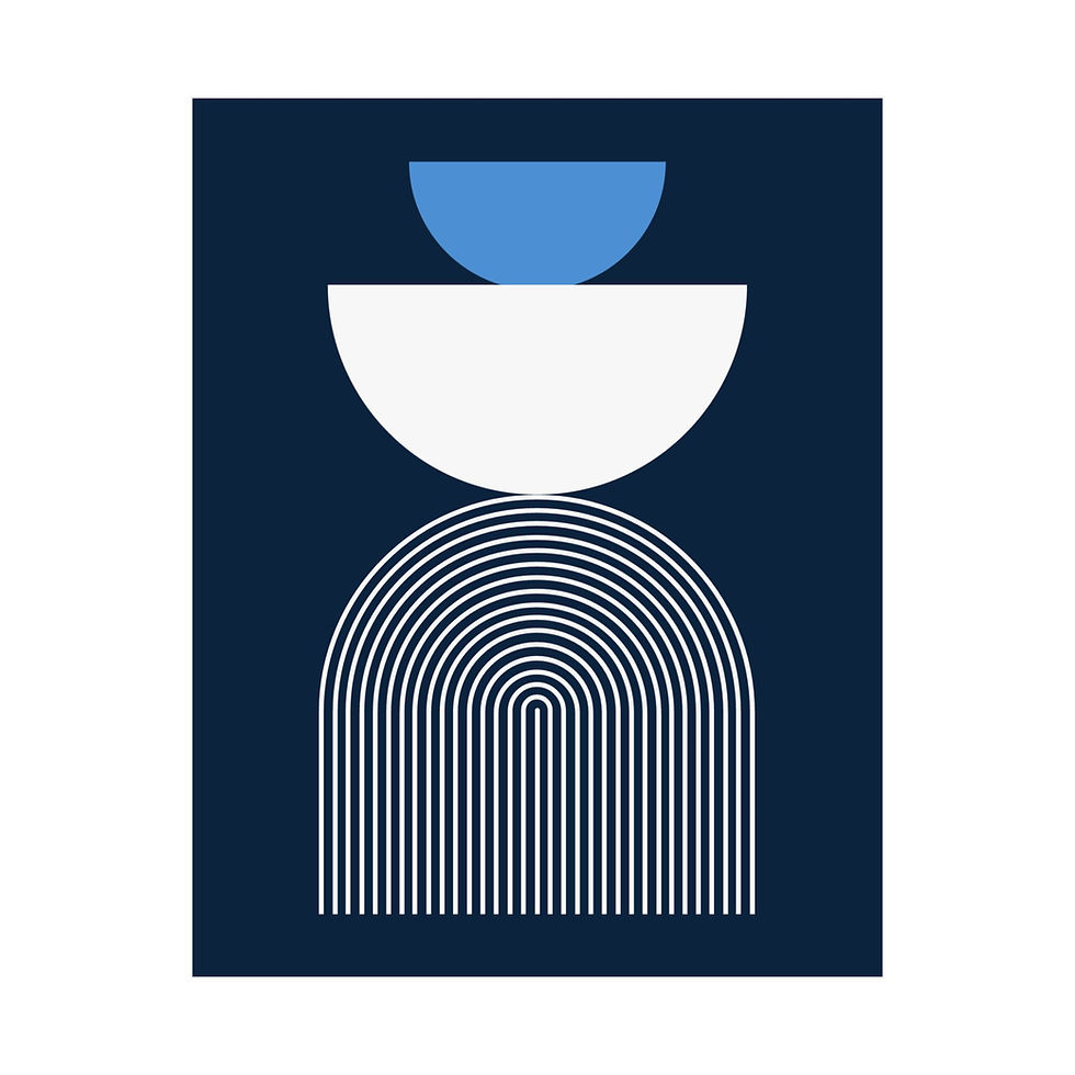 Geometric 24 Matte Poster - Tennessee Titans - Away