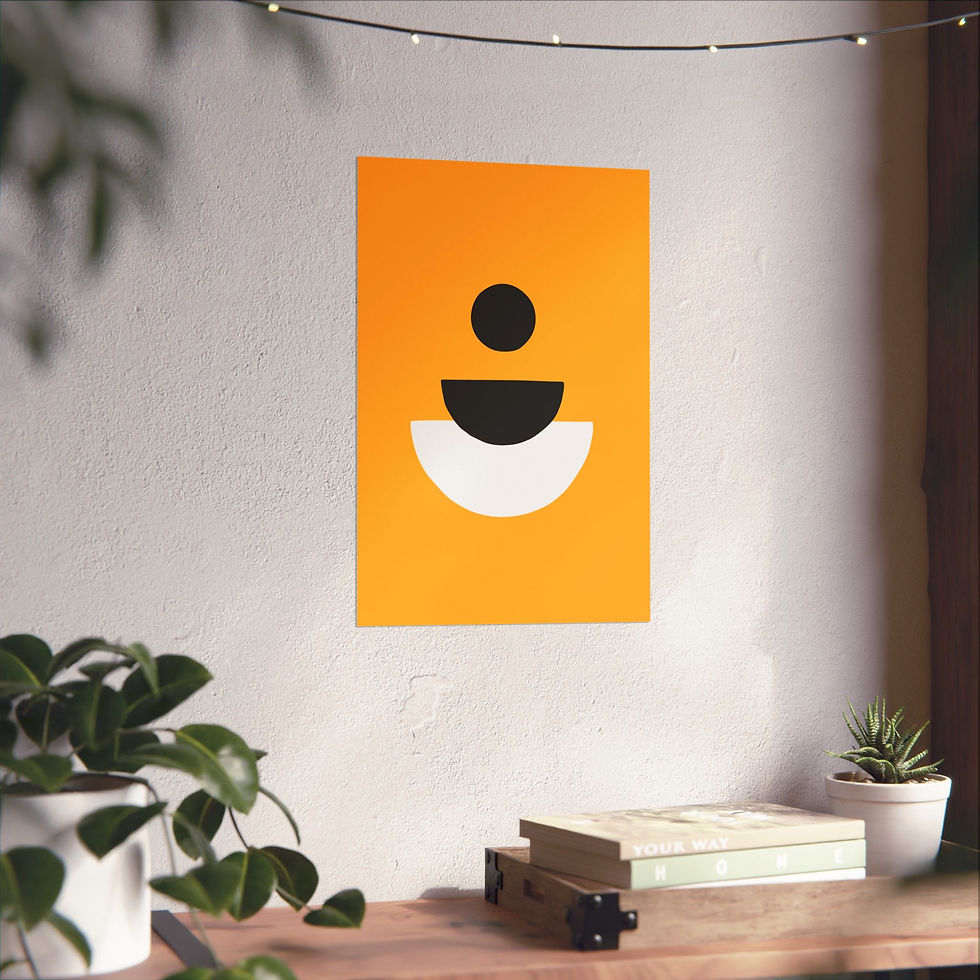 Thumbnail: Modern Geometric - 28 - Matte Poster - Pittsburgh Steelers - Alt
