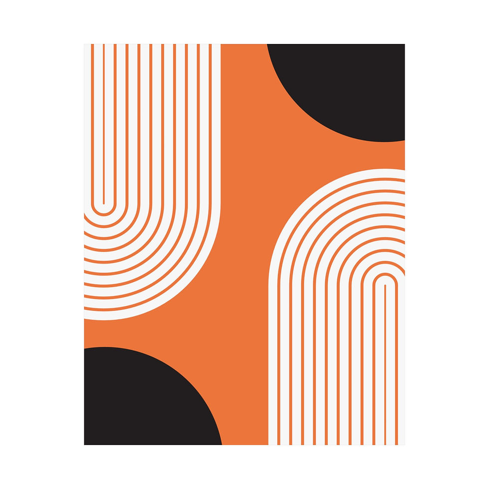 Thumbnail: Modern Geometric 10 Matte Poster - San Francisco Giants - Alt