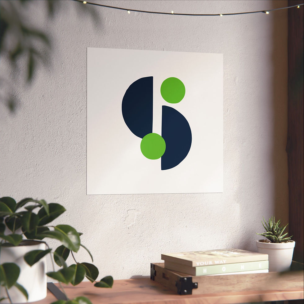 Thumbnail: Modern Geometric - 29 - Matte Poster - Seattle Seahawks - Home