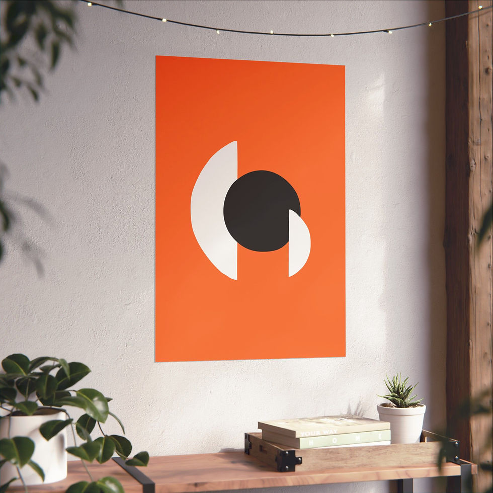 Thumbnail: Modern Geometric 30 Matte Poster - San Francisco Giants - Alt
