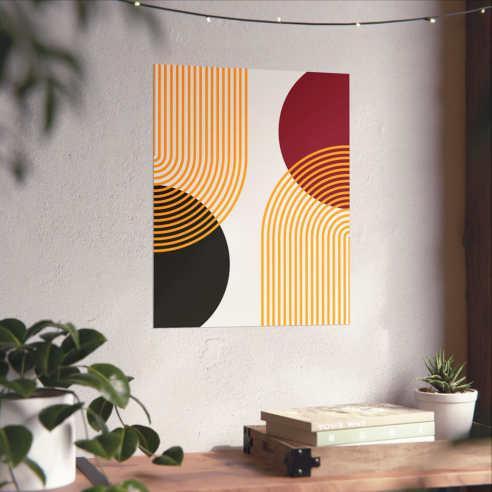 Thumbnail: Geometric 25 Matte Poster -Arizona Cardinals - Home