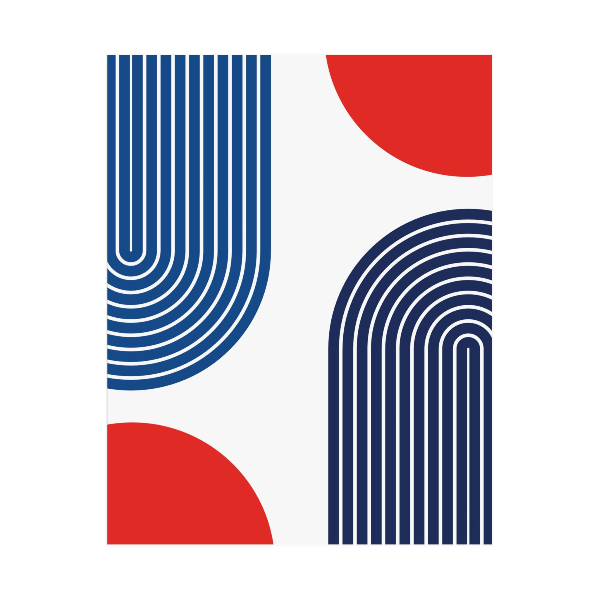 Modern Geometric 10 Matte Poster - Toronto Blue Jays - Home