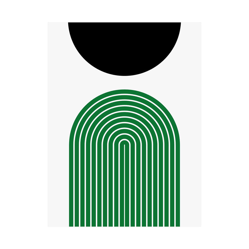 Thumbnail: Modern Geometric 9 Matte Poster - Boston Celtics - Home