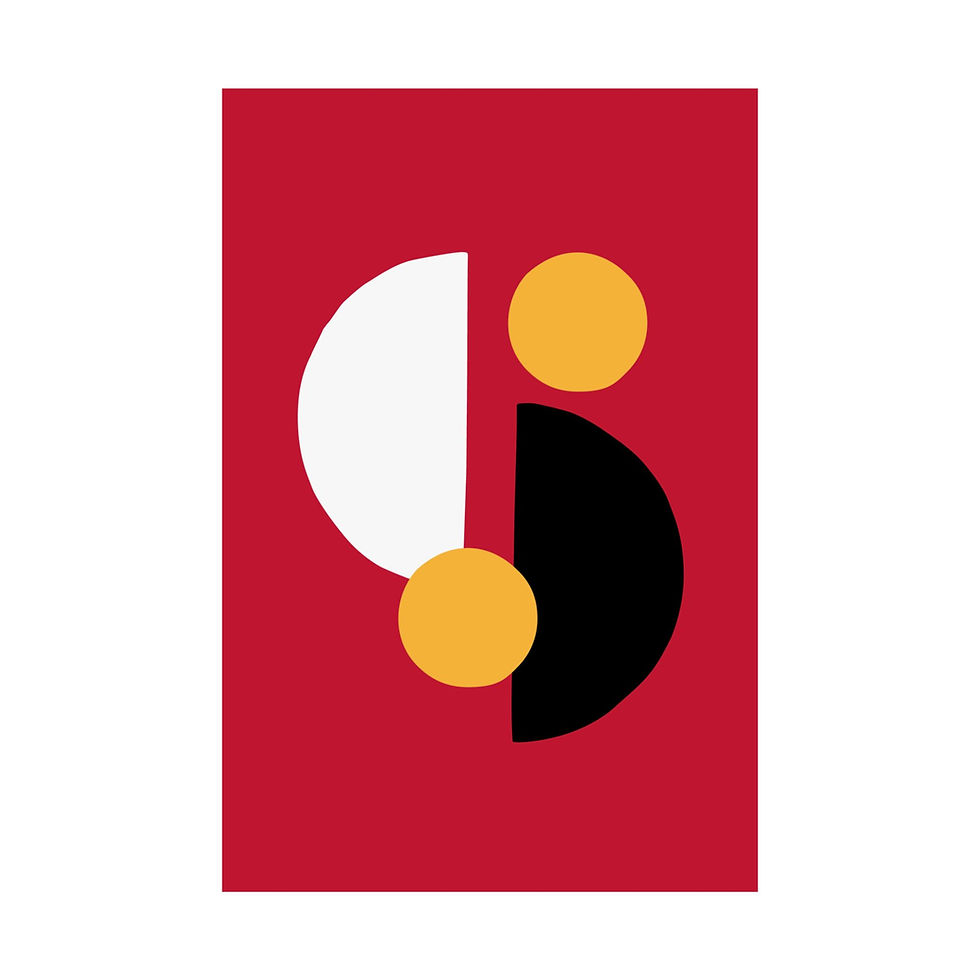Thumbnail: Modern Geometric 29 Matte Poster - Atlanta Hawks - Away