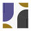 Thumbnail: Modern Geometric 10 Matte Poster - Baltimore Ravens - Home
