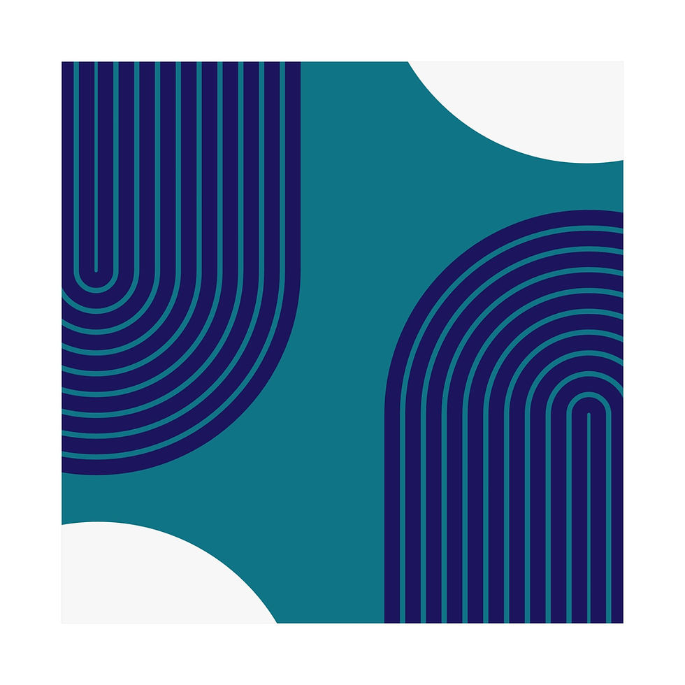 Thumbnail: Geometric 10 Matte Poster - Charlotte Hornets - Away