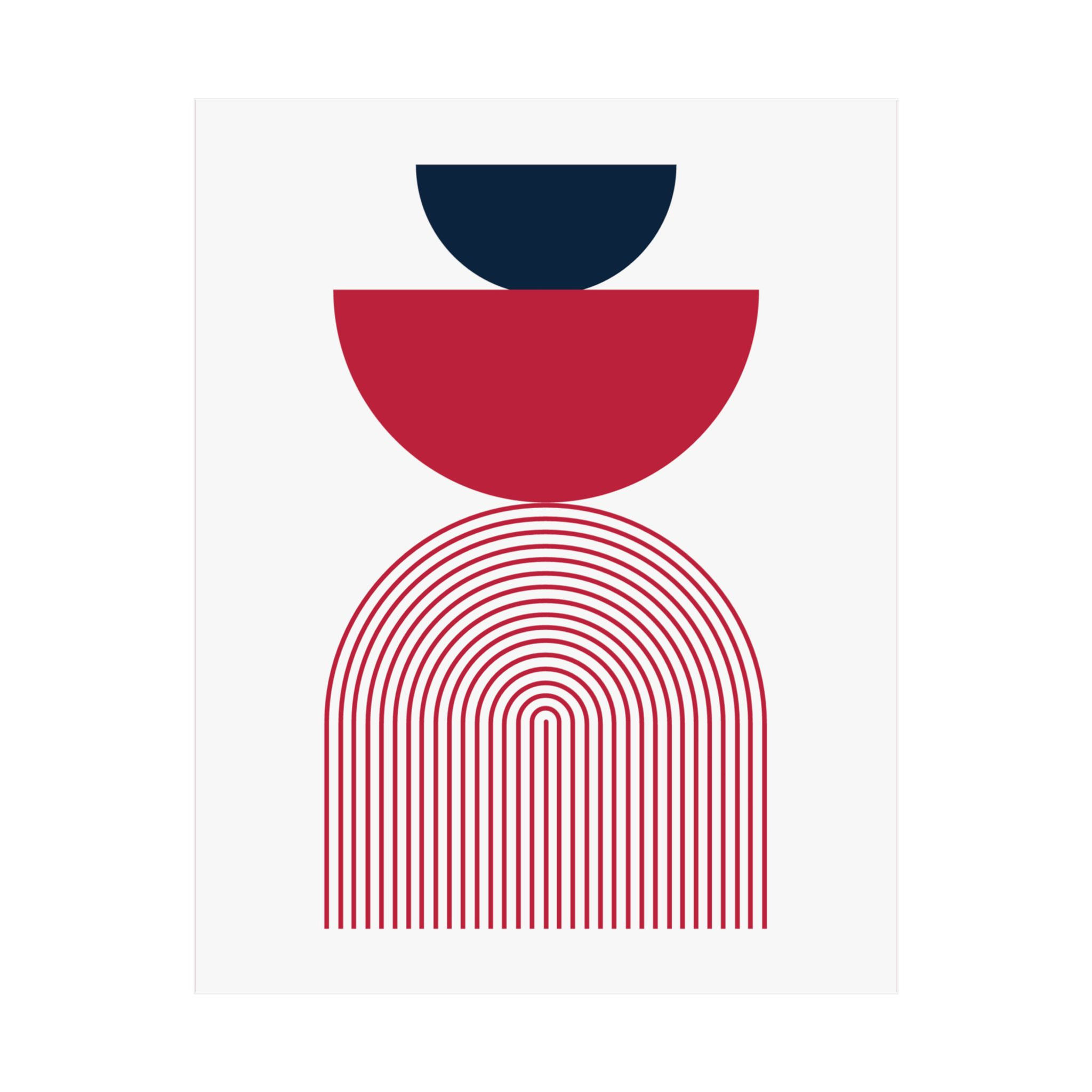 Geometric 24 Matte Poster - St. Louis Cardinals - Home