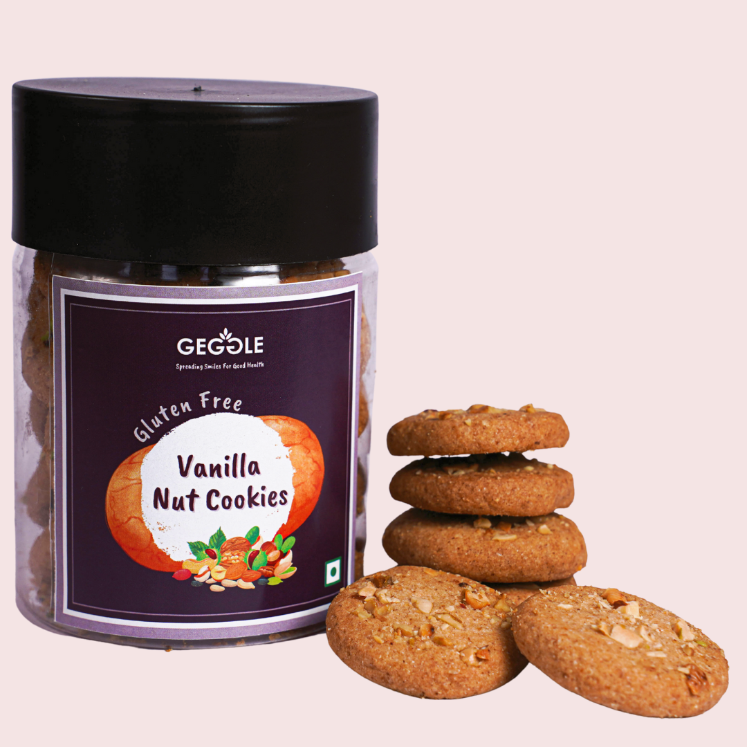 Gluten Free Multigrain Vanilla Nut Cookies