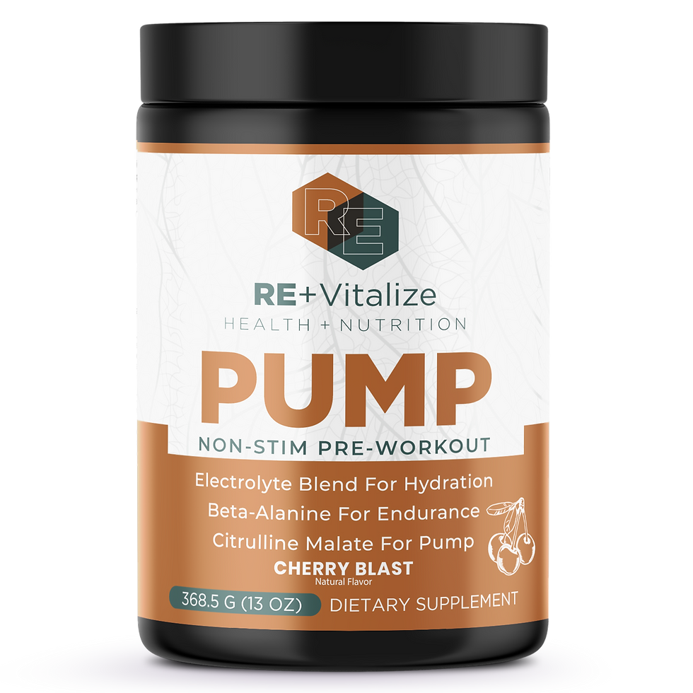 REVITALIZE Non‑Stim Pump Pre‑Workout in Cherry Blast flavor