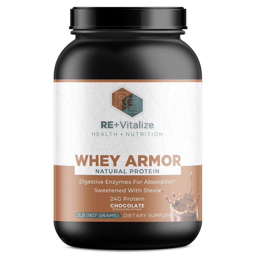 Thumbnail: Whey Armor Natural Protein — Chocolate (2 lbs) | REVITALIZE Supplements