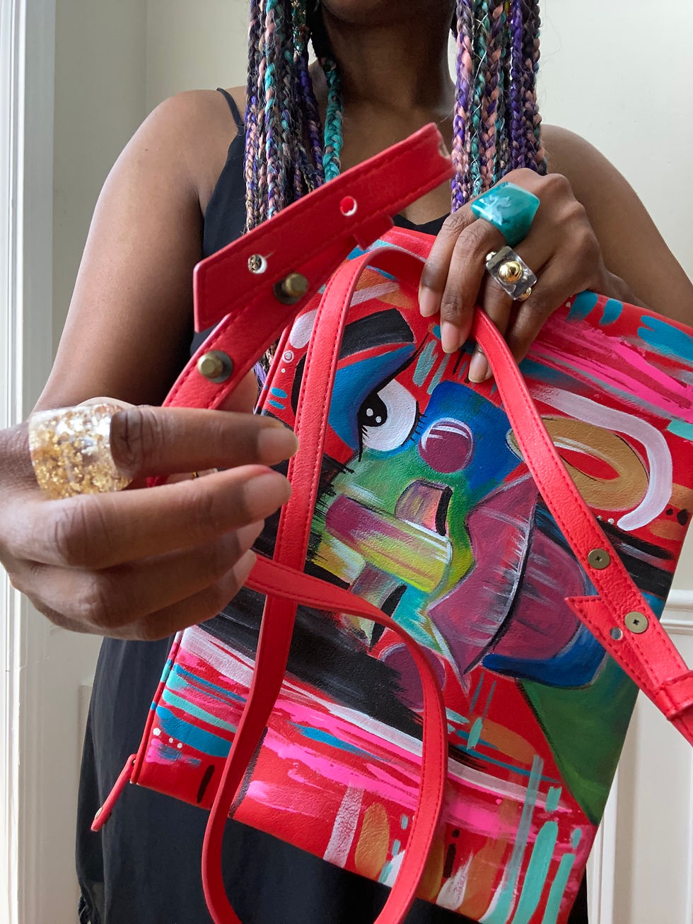 Thumbnail: Ravishing Red Art Junkie Clutch
