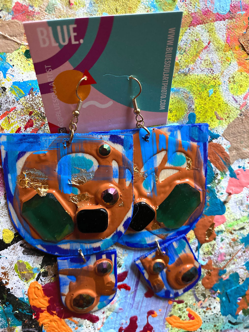 Thumbnail: Blueberry Crunch Cake Earrings