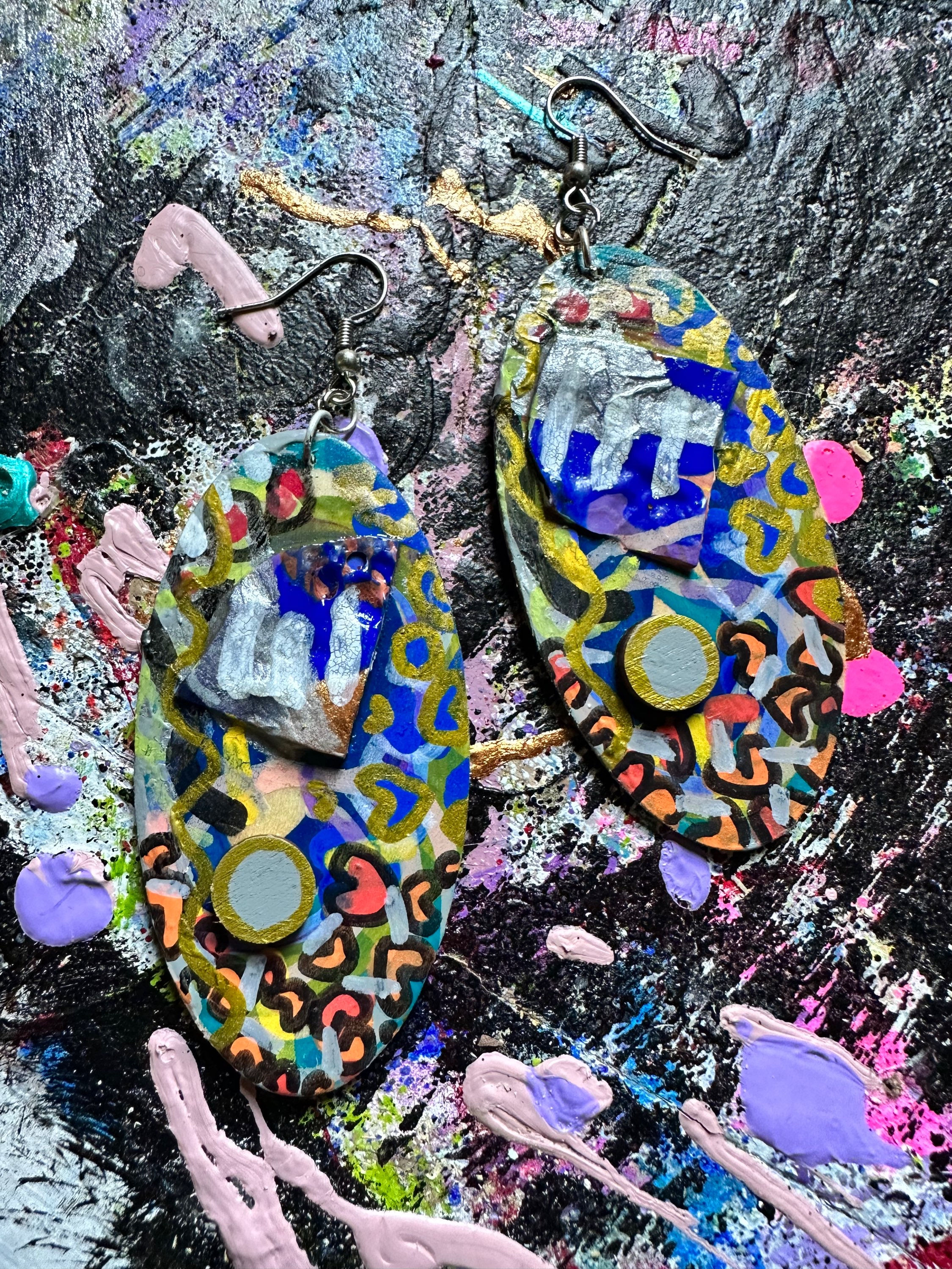 Collided Funk Earrings
