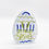 Thumbnail: Standing Resin Easter Egg, Medium White, Blue, Green