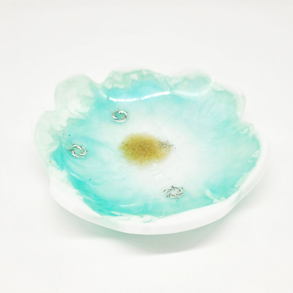 Thumbnail: Wavy Decorative Dish, Medium, Beach Design