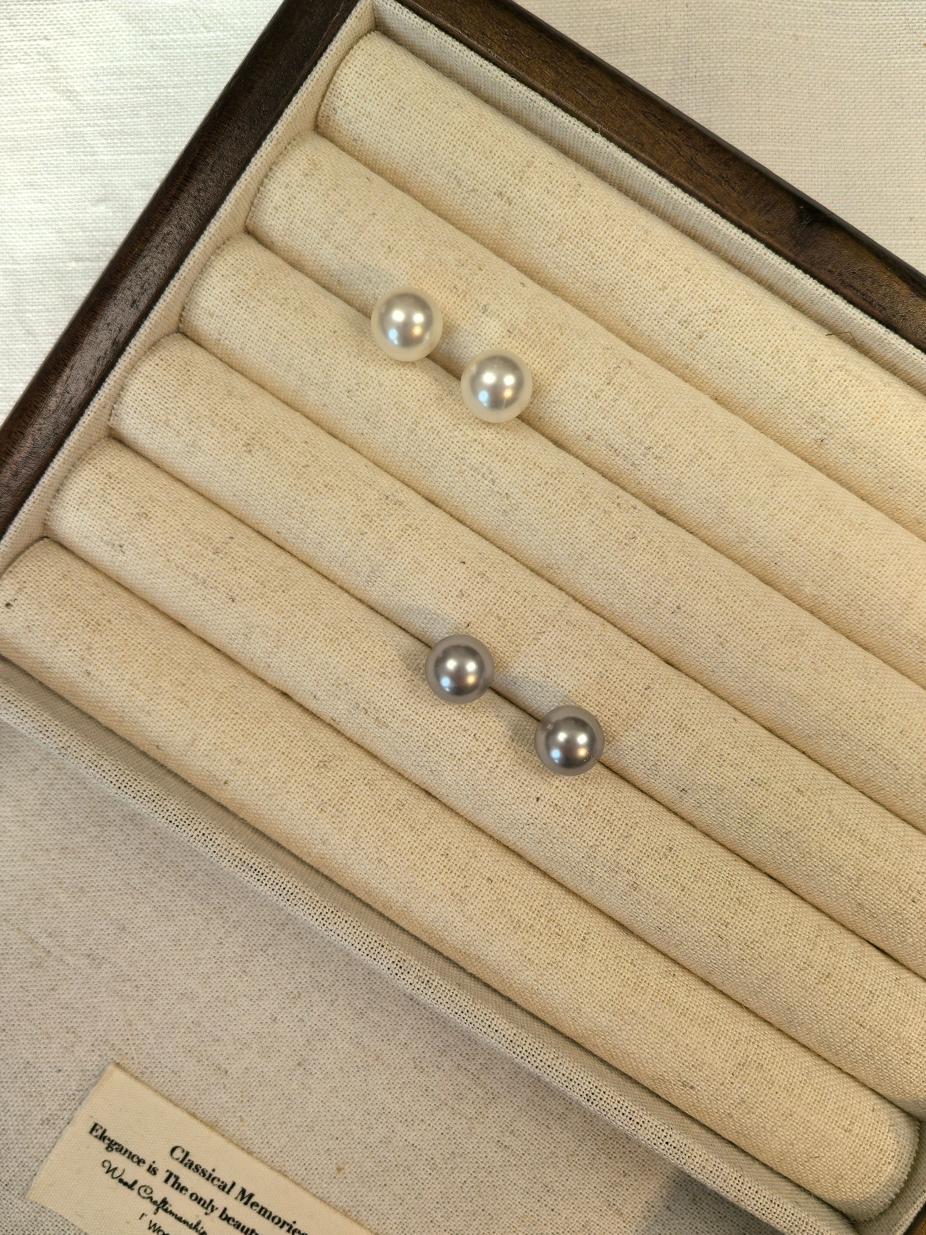 Swarovski pearl earrings-10mm