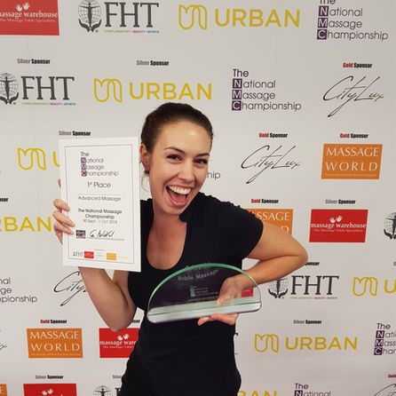 Crowned the National Champion in double win at the National Massage Championships