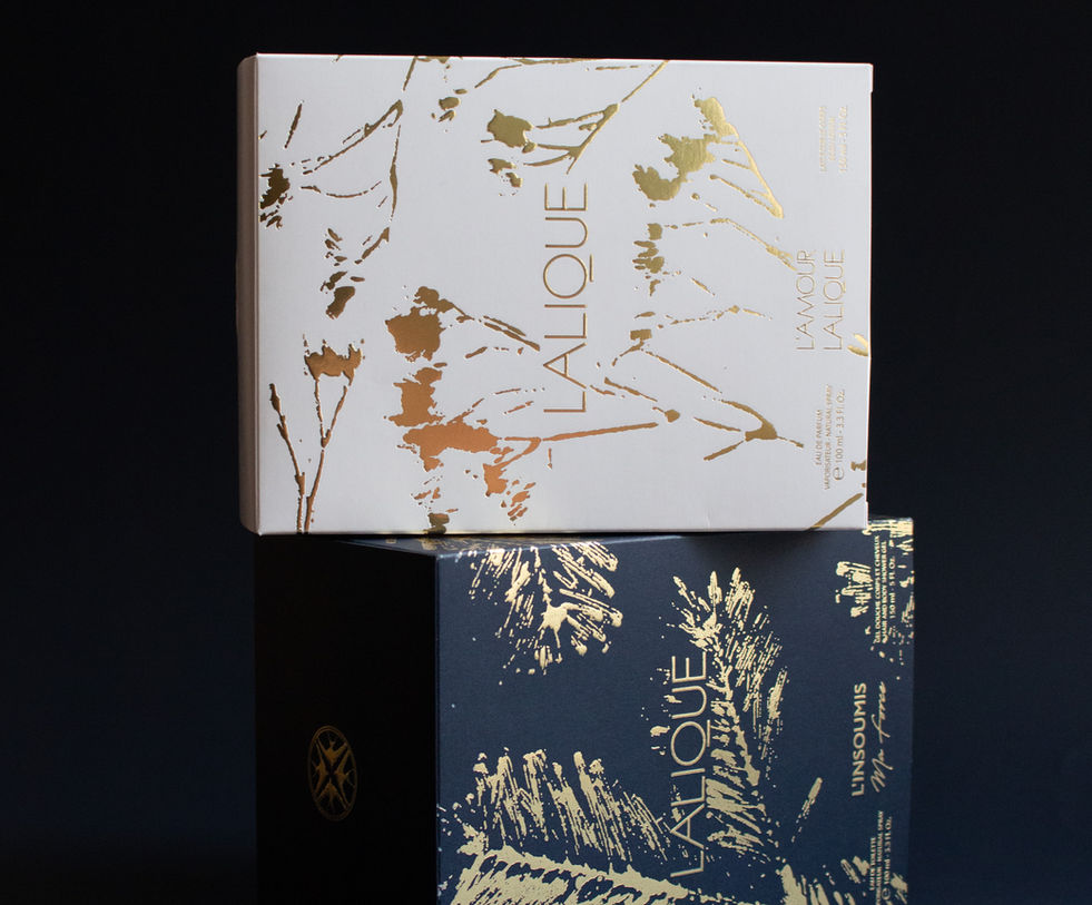 PACKAGING.  ART DIRECTION. Campagne VISUELLE. Story telling. LALIQUE Fragrances. CANDLES. COLLECTION. Illustration. Creation. Exe file. Production. Notoriété. Emotional Memory. Luxury. PARIS.