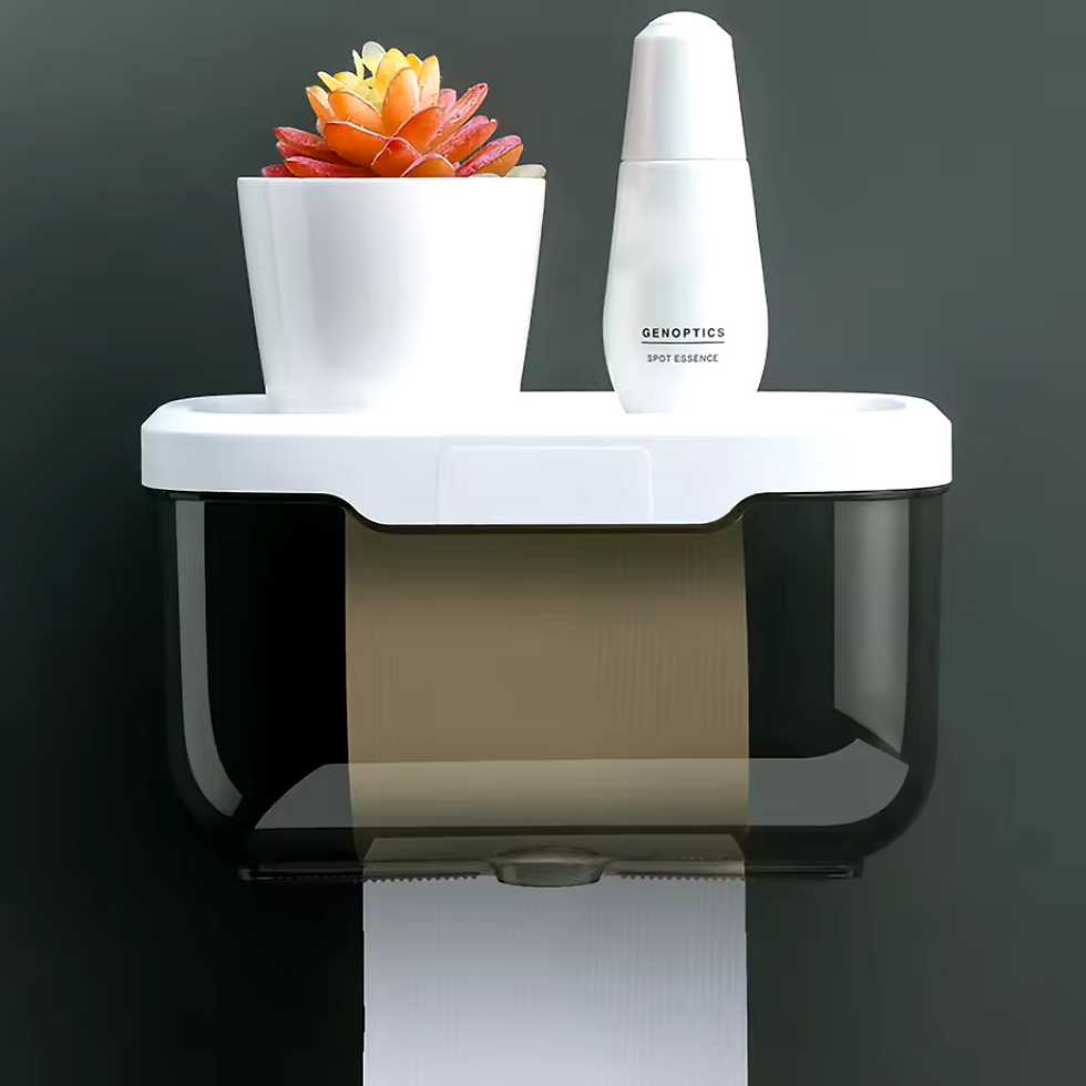 Thumbnail: Toilet Paper Holder with Lid