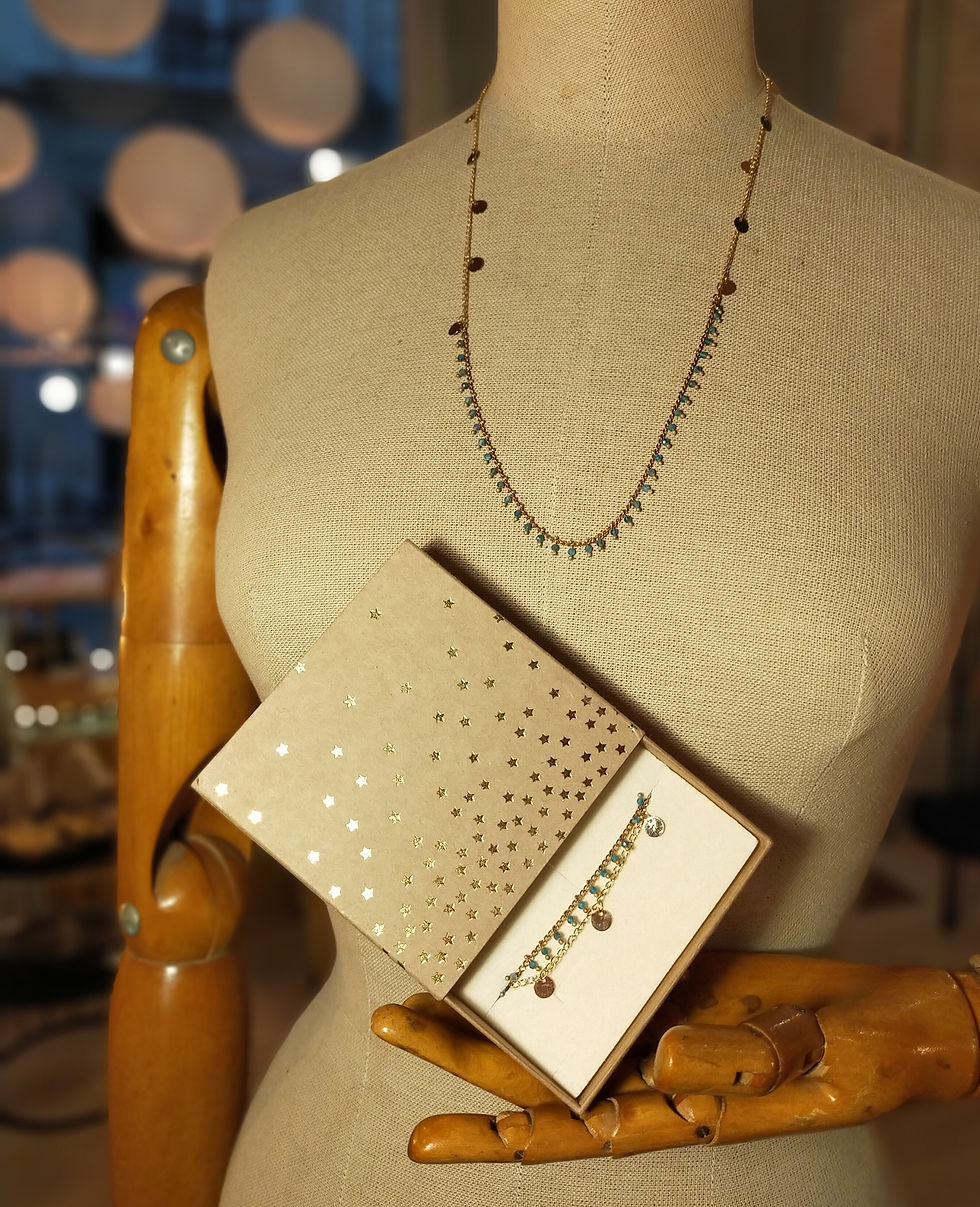 Thumbnail: PONDICHERY - Collier et Bracelet