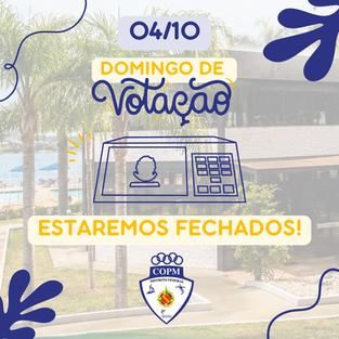 Domingo estaremos fechados!