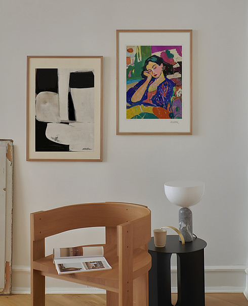 Dupla de quadros Fine Art Rima Studio Papelaria Fina e personalizada