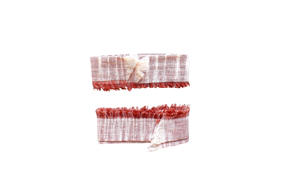 Rubans Gamcha Terre / Ocre