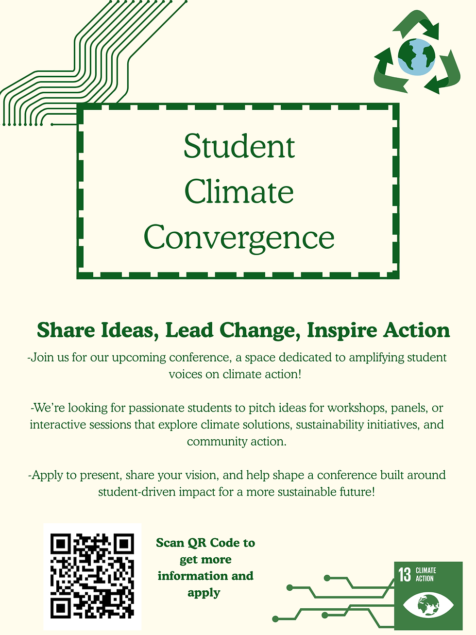 Announcing the First Student Climate Convergence