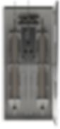 Custom gas panel with two gas cylinders