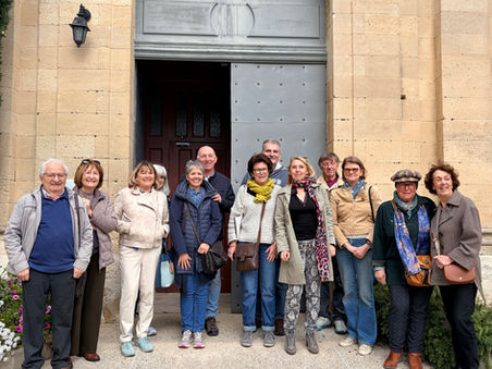 Sortie des nouveaux adhérents de l'AVF à Rochefort du Gard.