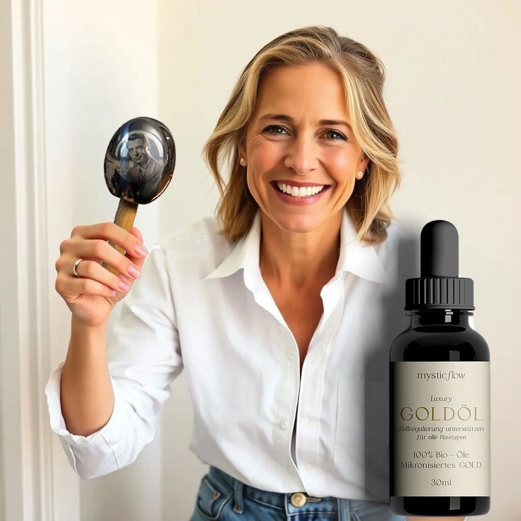 Mysticflow Ice Globe & Goldöl-Set – Luxus für Ihre Hautpflege