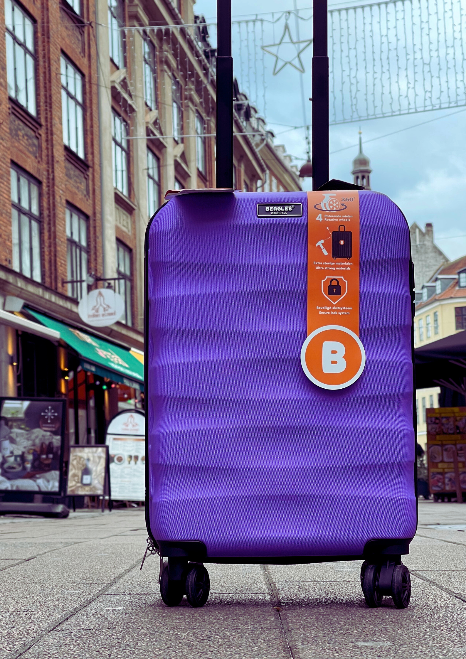 Beagles Originals Hardcase ABS - Kabinekuffert - Purple