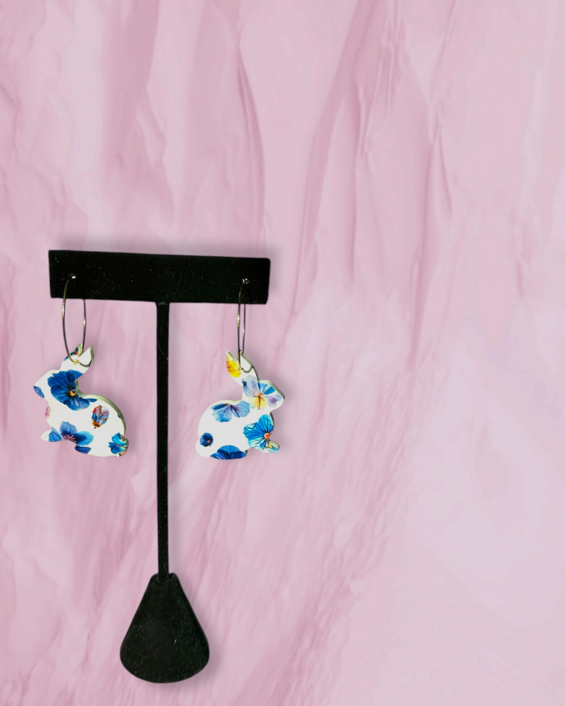 Pansy Bunny Hoops