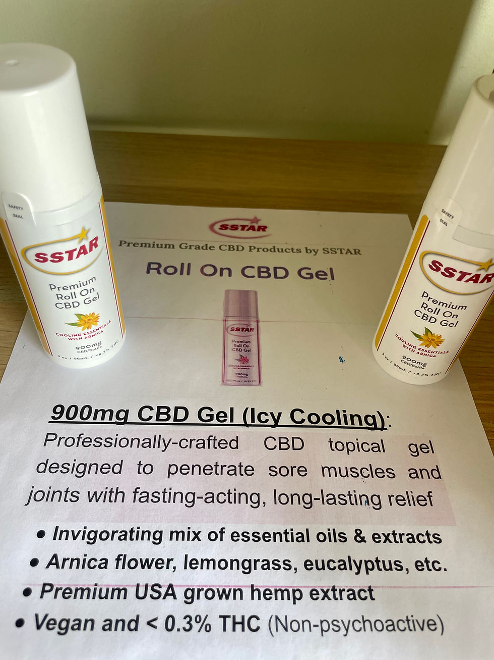 縮圖：SSTAR Premium Roll On CBD Gel
