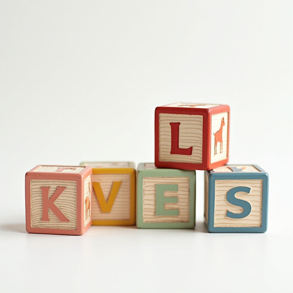 Alphabet Letter Cubes