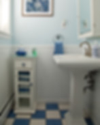 Vintage Blue Bathroom | Brambly Thicket