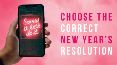 Choose the CORRECT New Years Resolution