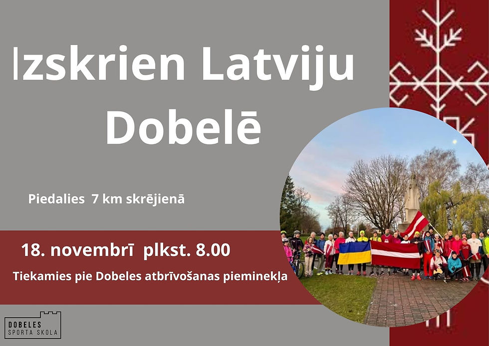 Izskrien Latviju Dobelē