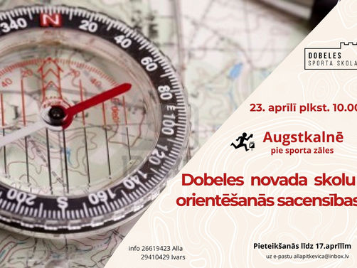 Dobeles novada skolu orientēšanās sacensības.
