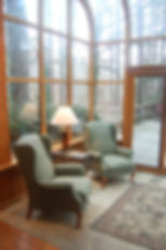 Interior of the solarium (in winter)