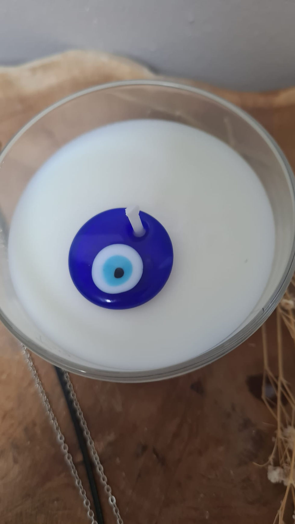 Miniature : Bougie bijou PROTECTION Oeil bleu