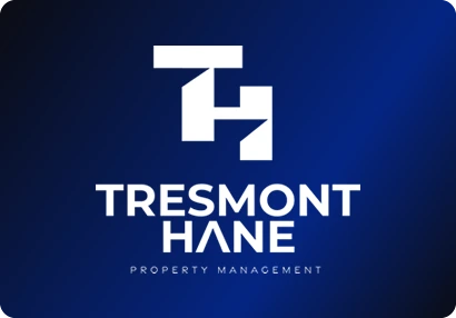 Tresmont Hane logo: A blocky T and H monogram above a heavy wordmark.
