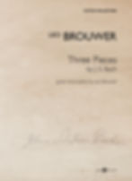 Leo Brouwer Bach three pieces