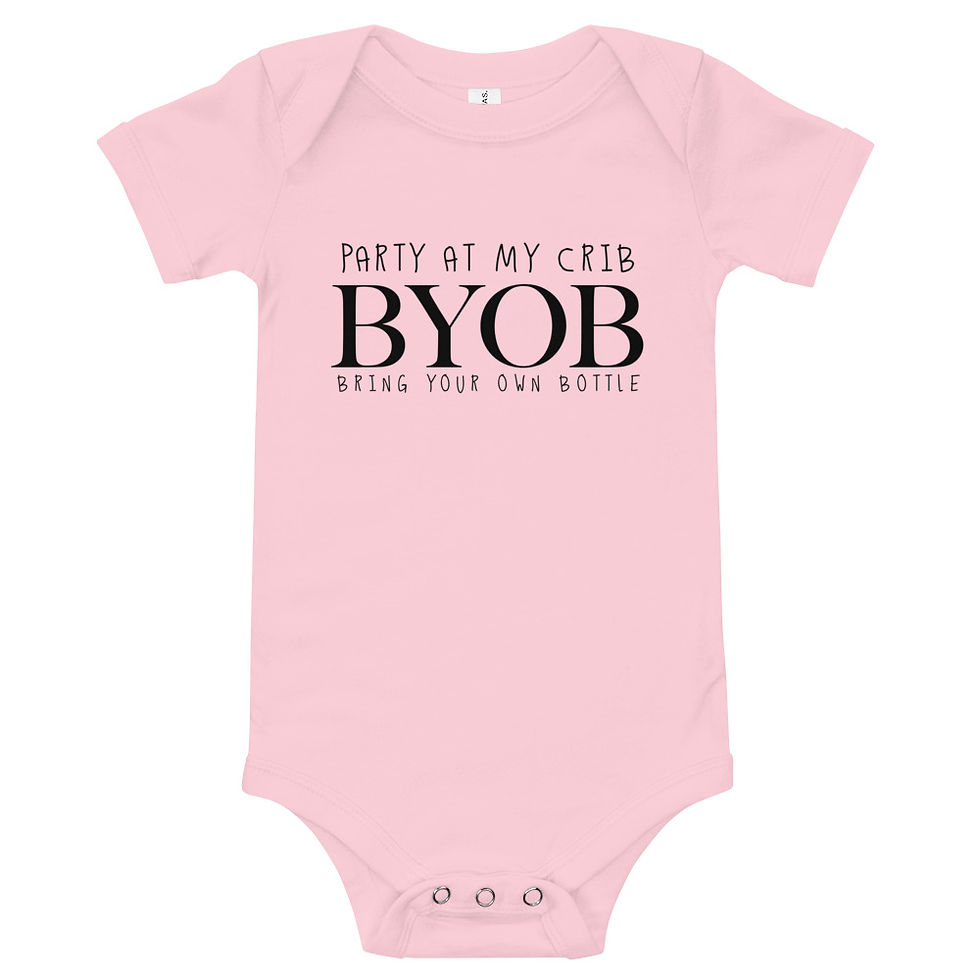Thumbnail: Party At My Crib BYOB Baby Onesie 