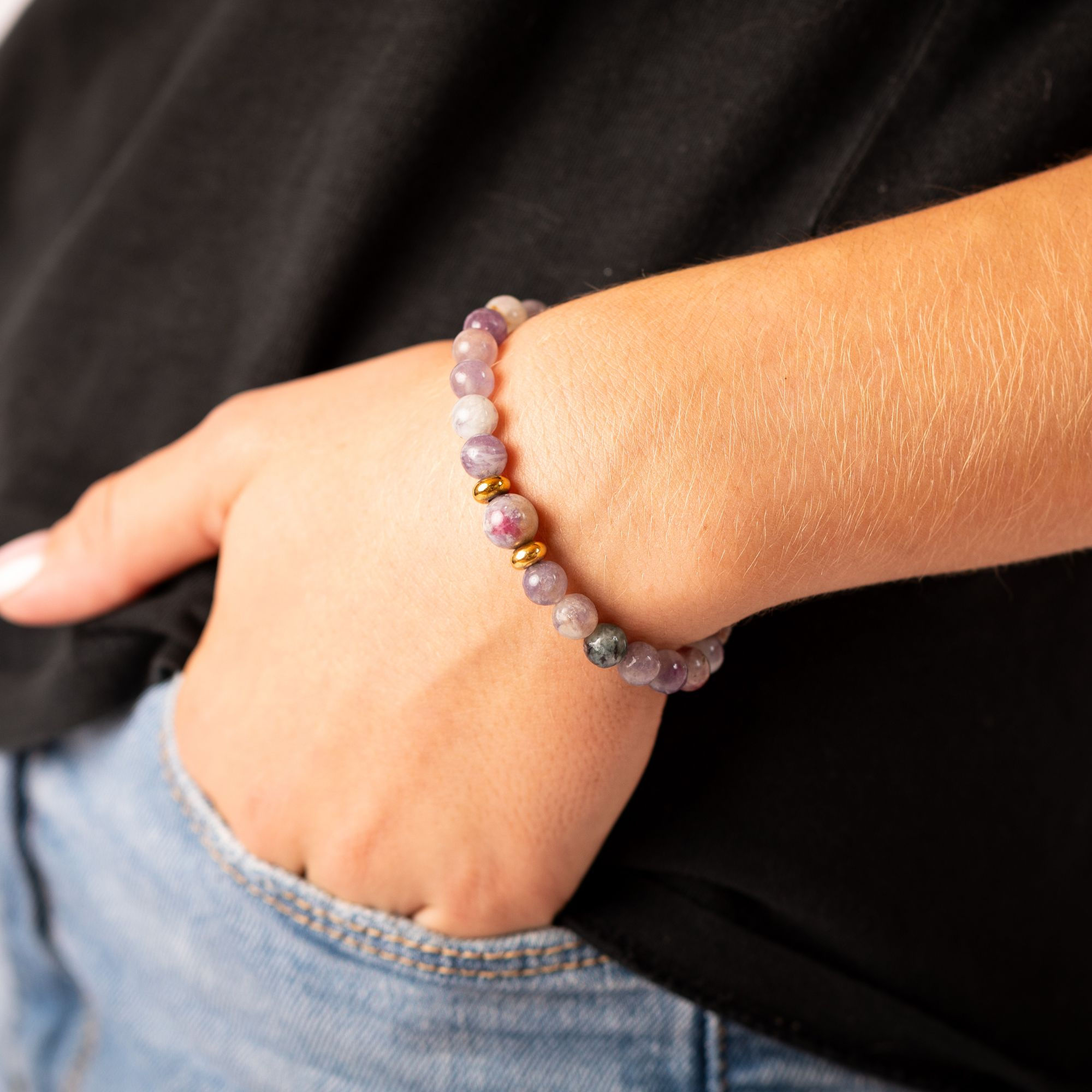 Bracelet en tourmaline multicolore - Harmonie émotionnelle et énergie positive