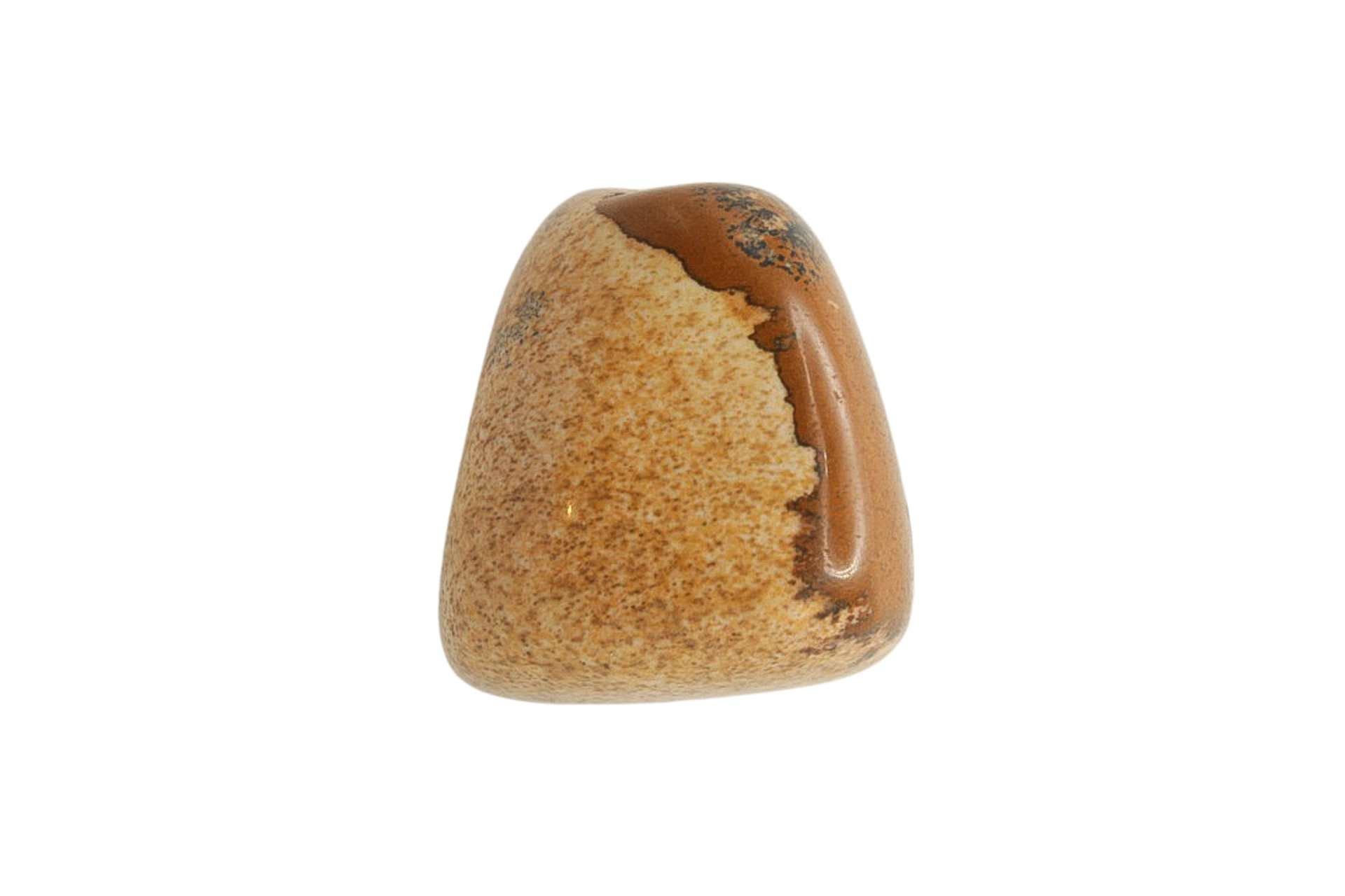 Pierre roulée en Jaspe Paysage - Stabilité & Force intérieure