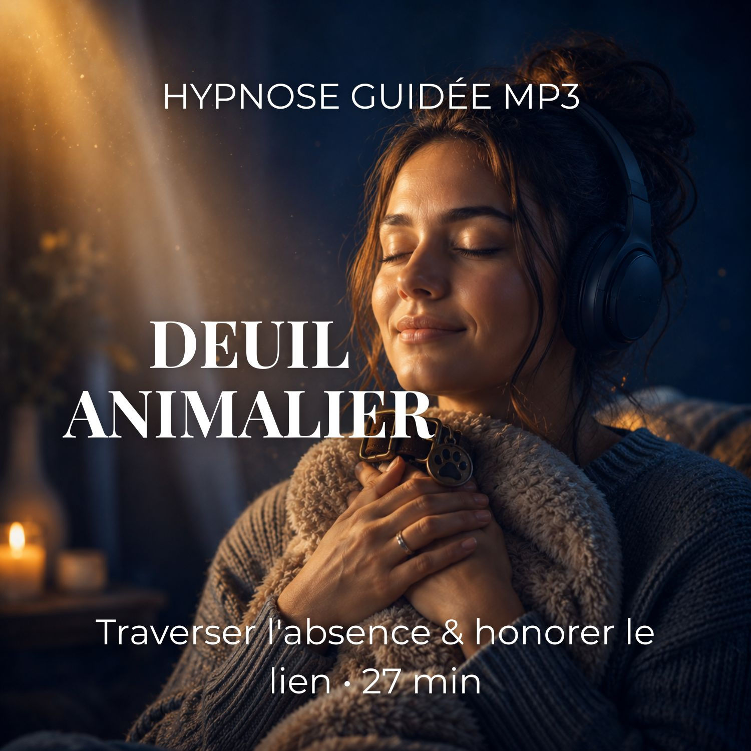 Pochette audio hypnose deuil animalier le refuge du souvenir pour surmonter la perte d un chien ou d un chat