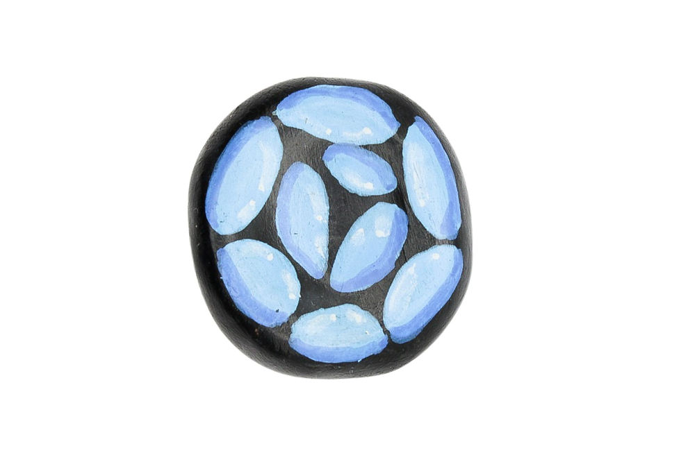 Miniature : Sélection de la semaine : Worry Stone artisanale en argile - Peinte à la main